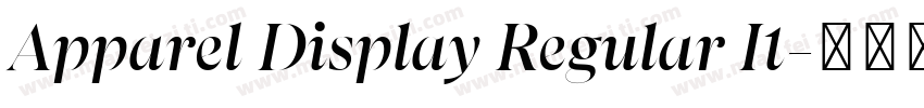 Apparel Display Regular It字体转换